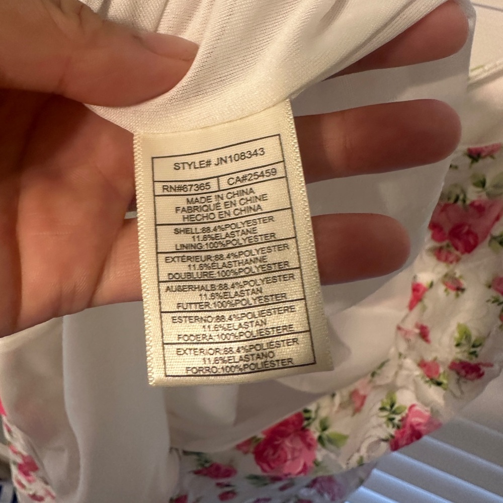 NWT Betsey Johnson Ali White Pink Mini Dress - Picture 11 of 13